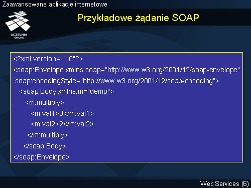 Przykładowe żądanie SOAP
