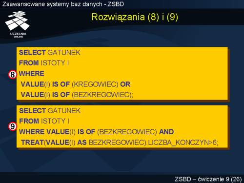 Rozwiązania (8) i (9)