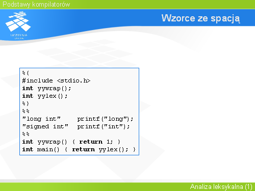 Wzorce ze spacją