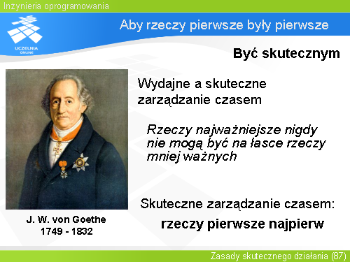 Aby rzeczy pierwsze były pierwsze