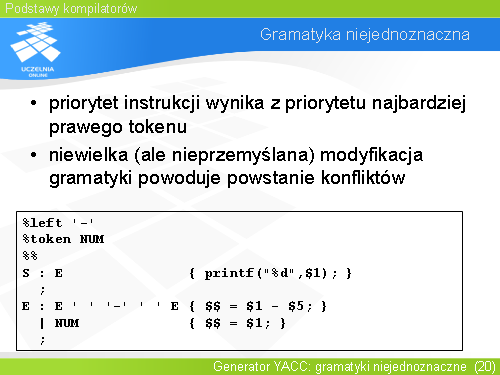 Gramatyka niejednoznaczna(1)