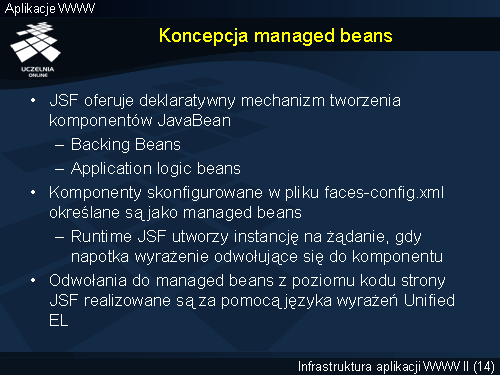 Koncepcja managed beans