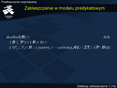 Zakleszczenie w modelu predykatowym