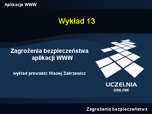 Aplikacje WWW