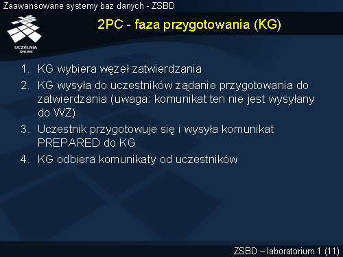 2PC - faza przygotowania (KG)