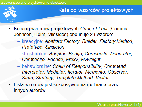 Katalog wzorców projektowych