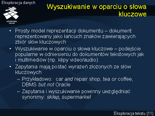 Wyszukiwanie w oparciu o słowa kluczowe