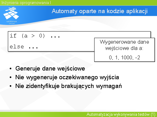 Automaty oparte na kodzie aplikacji