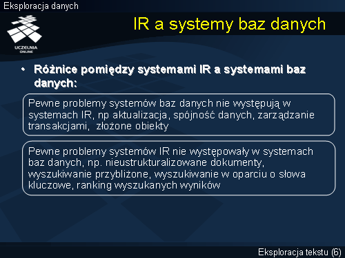 IR a systemy baz danych