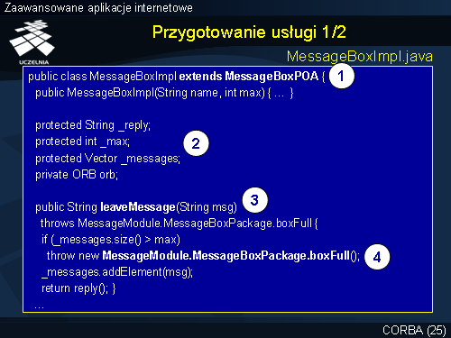 Przygotowanie usługi 1/2