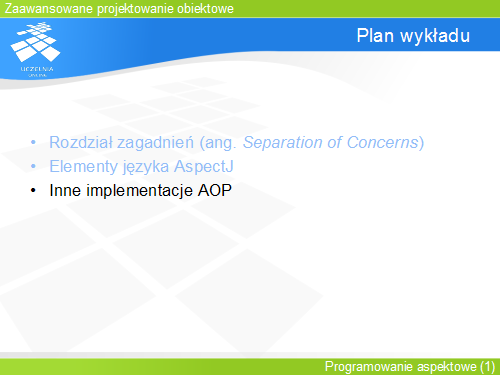Plan wykładu